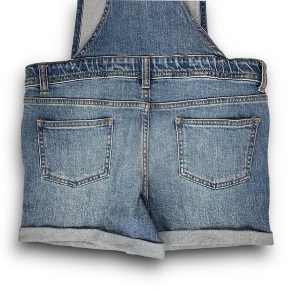 ❤️ NWT CAT & JACK Rolled Hem Denim Shortalls Overall Shorts Classic 80s 90s - Picture 8 of 11